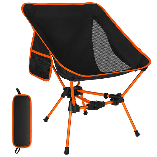 Portable Camping Chair Backpacking Chair, 4Th Generation Ultralight Folding Chair, Compact Lightweight Foldable Chairs for Hiking Camping Beach(Black)